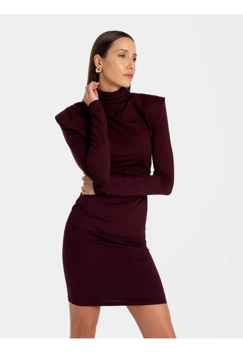 Rochie creion din amestec de modal Soreen - Bordeaux