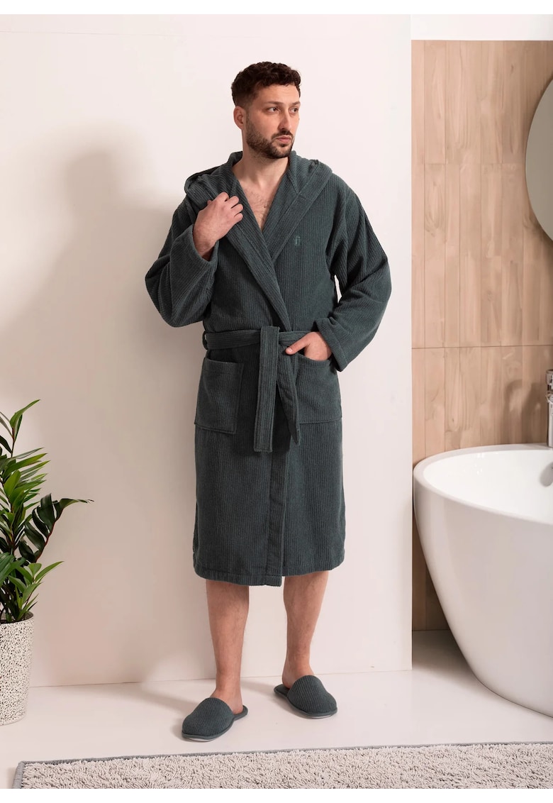 Halat De Baie Barbati Bumbac Zento - 2XL/3XL