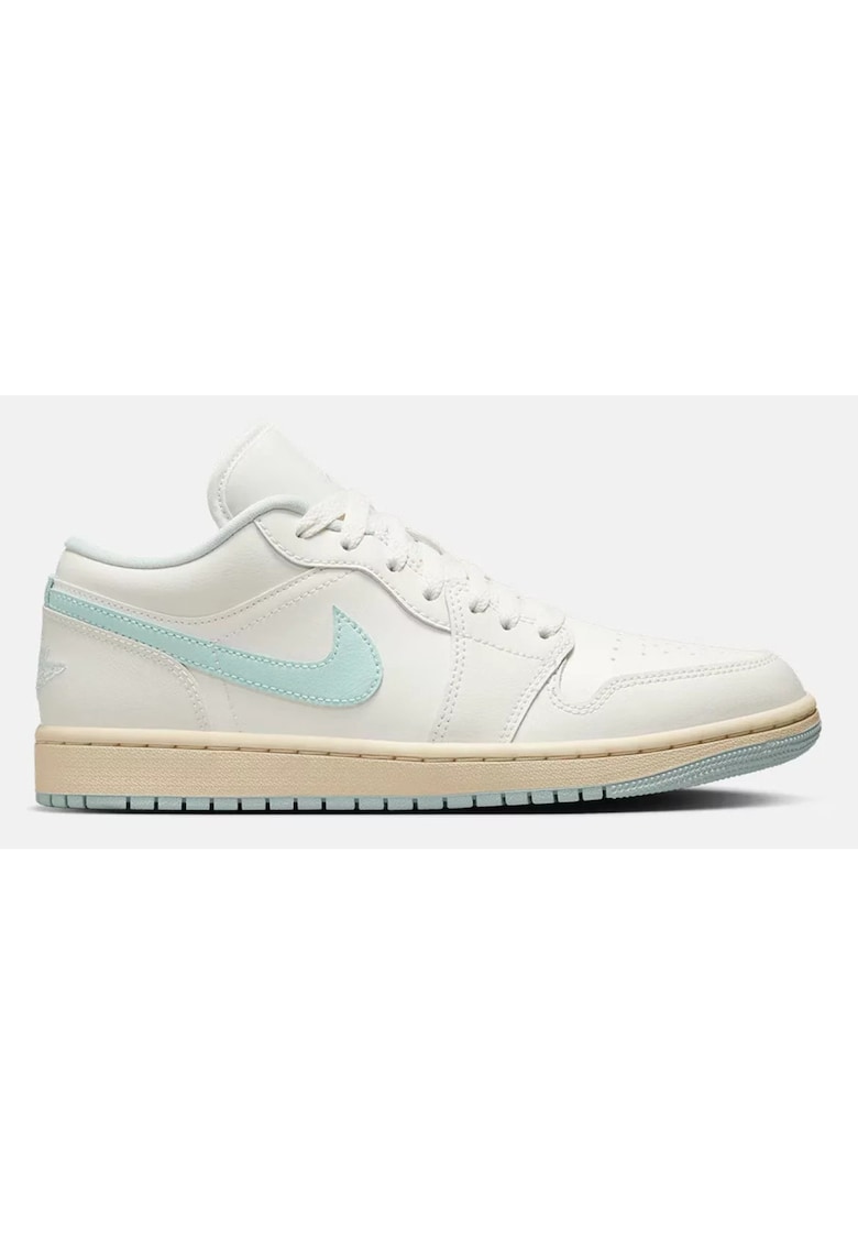 Pantofi dama - Adidasi Air Jordan 1 Low - alb - piele