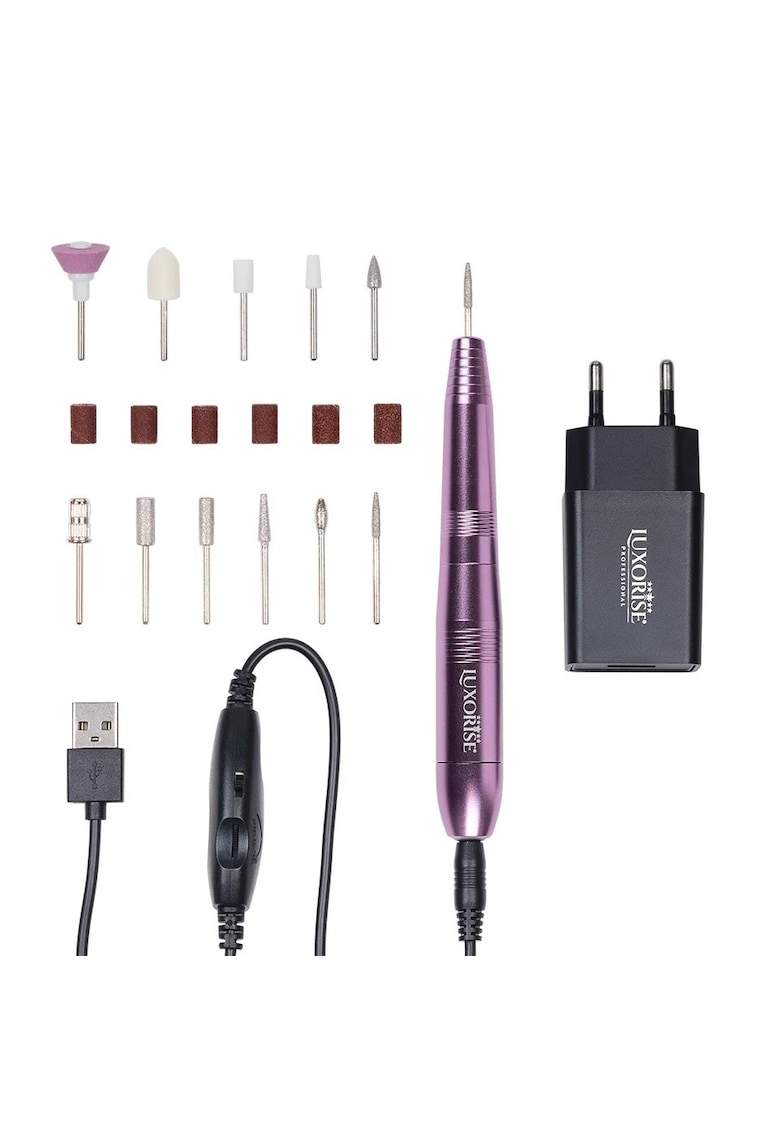 Freza Unghii cu Capat USB Titanium Travel - Rose