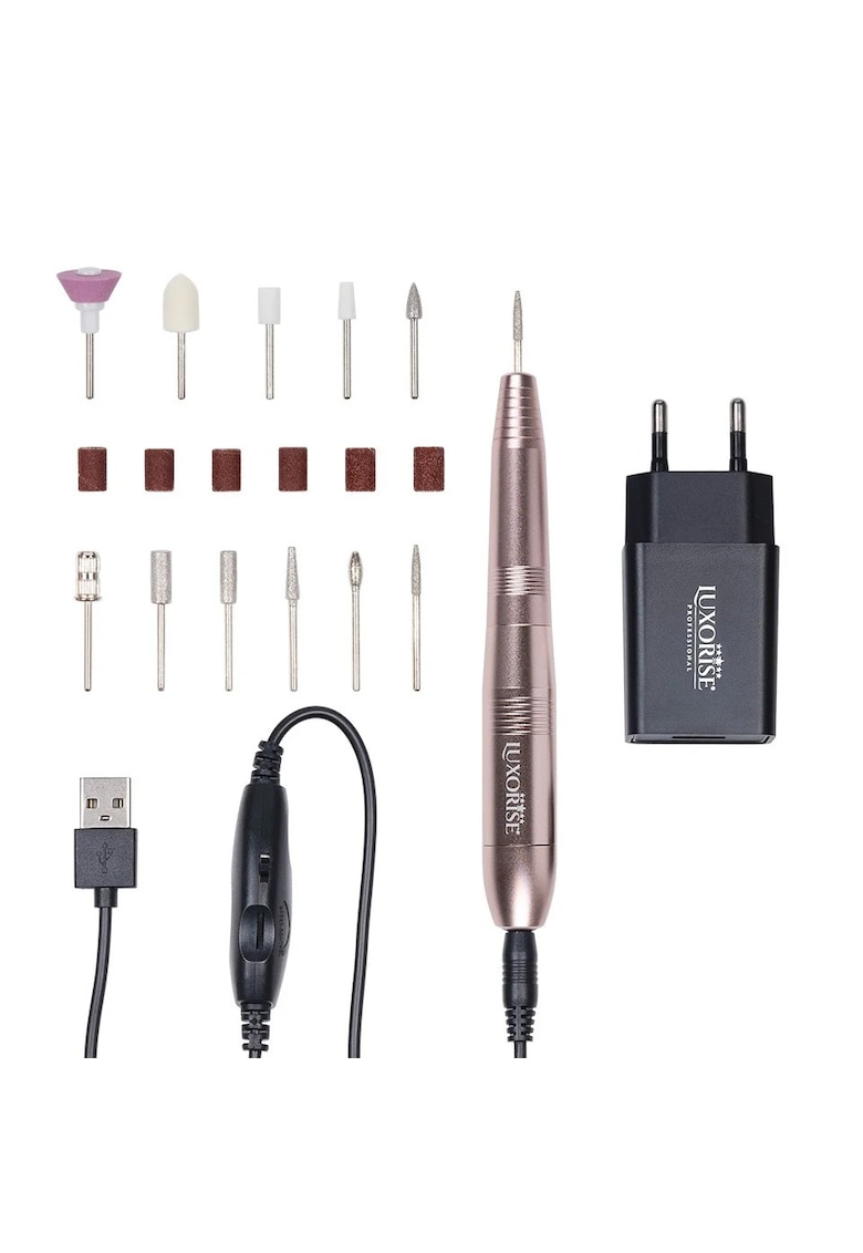 Freza Unghii cu Capat USB Titanium Travel - Gold