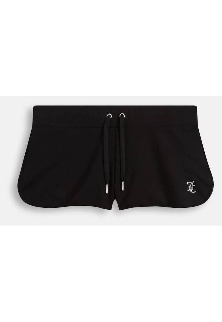 Pantaloni scurti cu strasuri aplicate pe partea din spate -