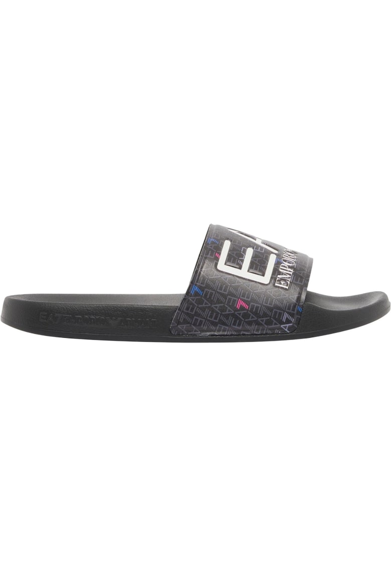 Papuci EA7 Logo slides 61222 - Negru