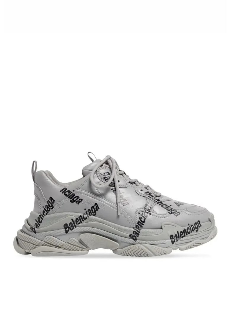 Triple S Logotype Sneaker Grey Black - Negru/Gri