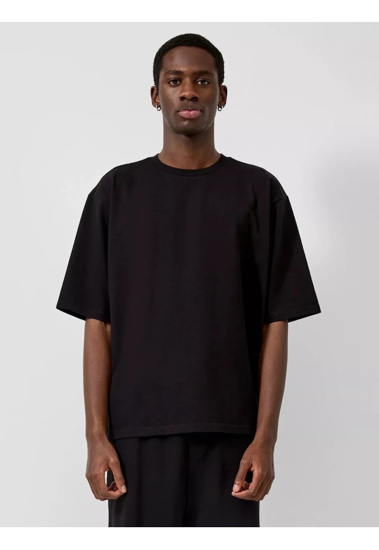 Q/S by s.Oliver Tricou barbati din jerseu - Loose Fit - Negru -