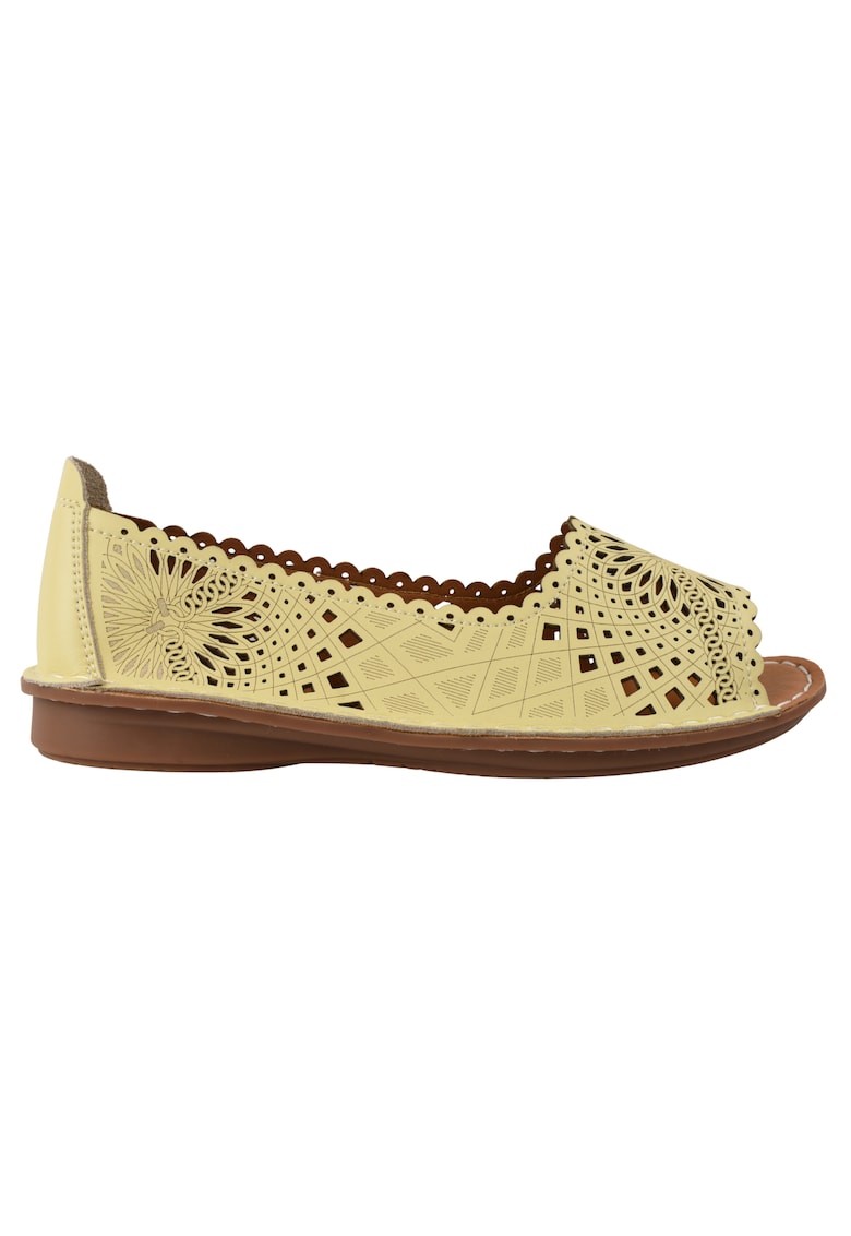 Balerini 355-2 galben - piele naturala - Galben