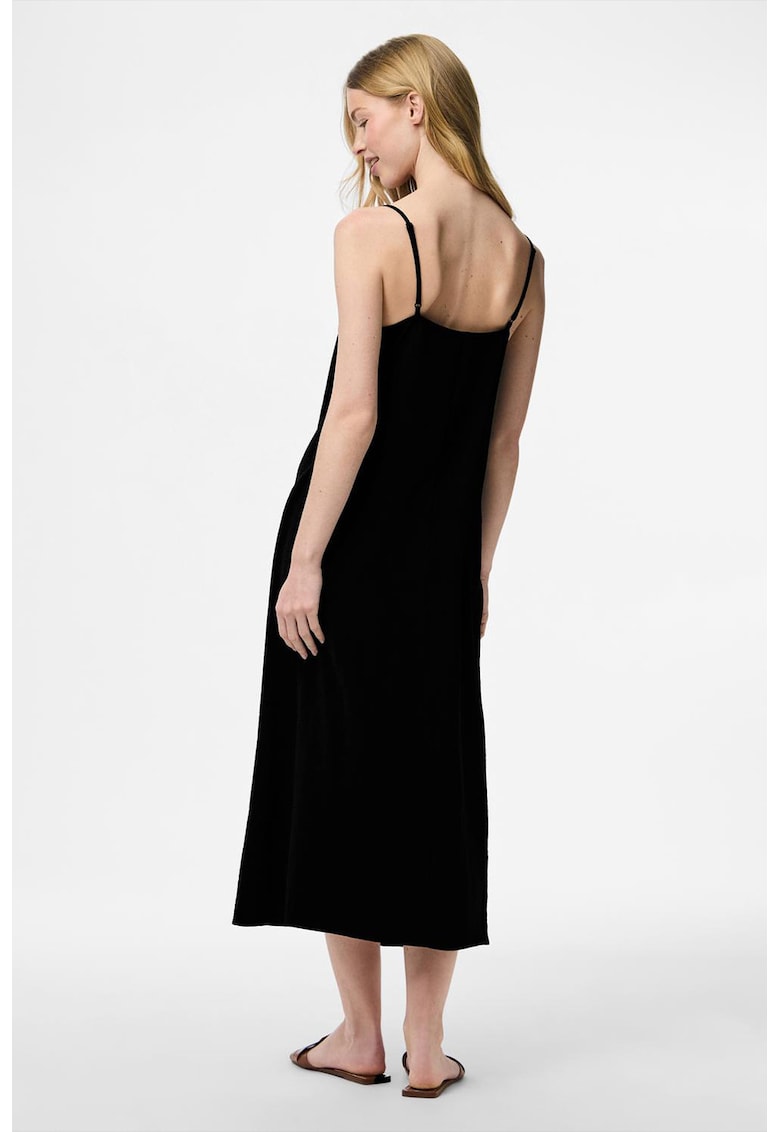 Rochie lejera cu decolteu in V - Negru