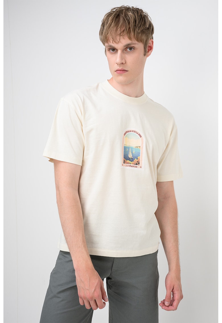 Tricou din bumbac organic Cassis - Galben pal