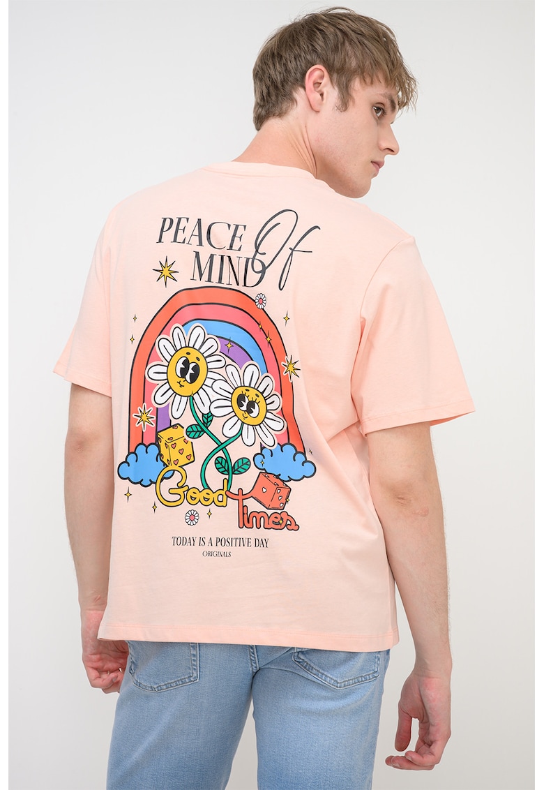 Tricou din bumbac organic Vintage Cartoon - Piersica