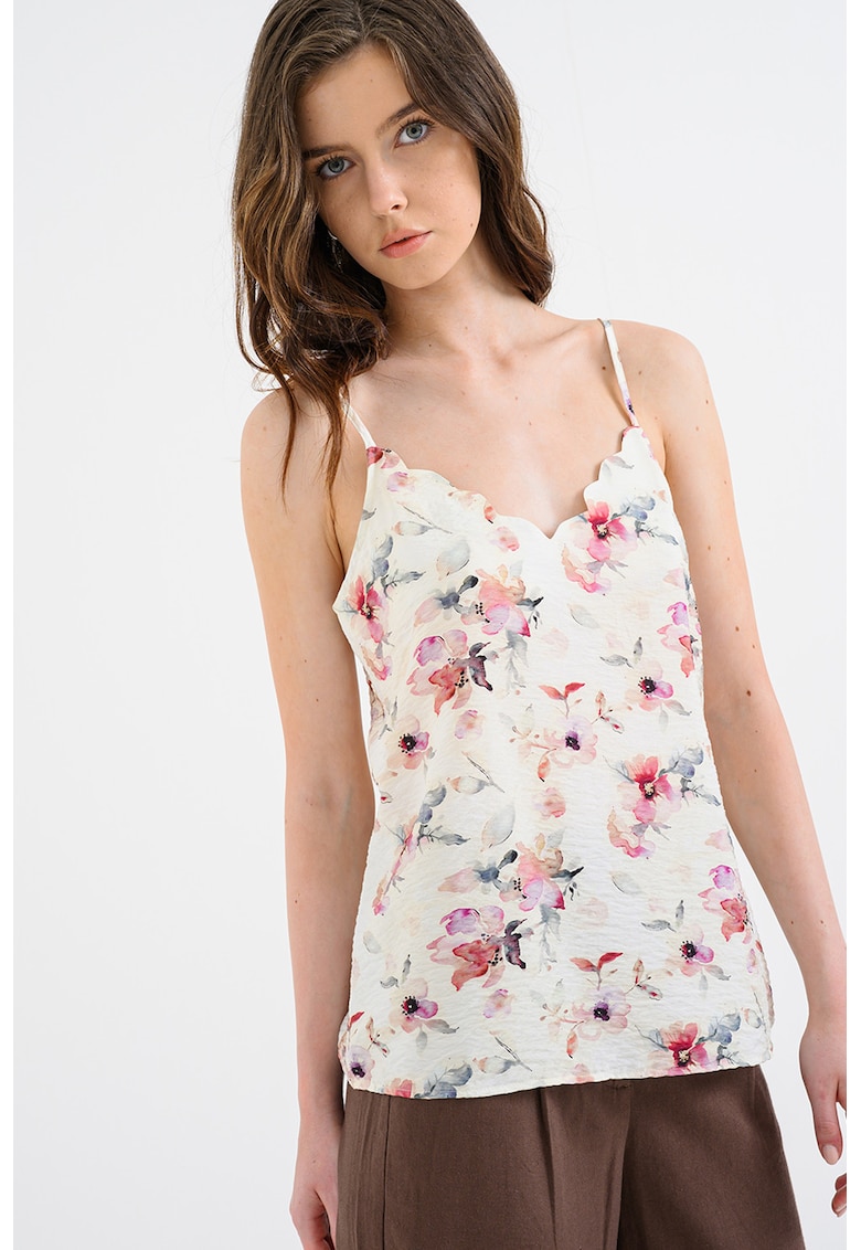 Top cu model si bretele ajustabile - Multicolor