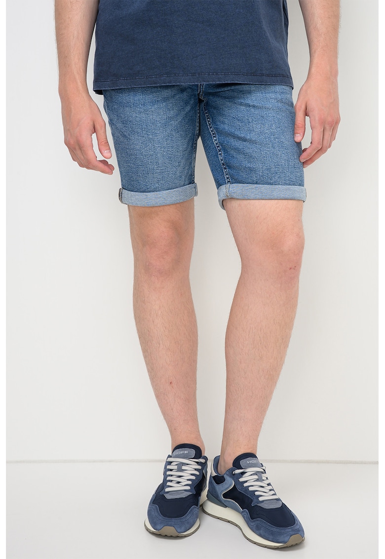 Blugi scurti regular fit Ply - Albastru