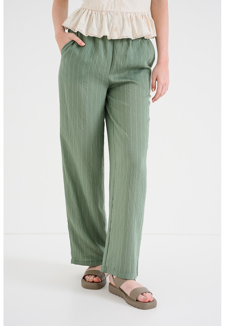 Pantaloni drepti Mariah - Verde feriga