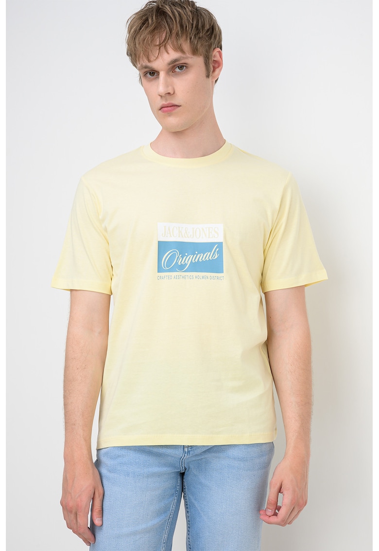 Tricou din bumbac organic Hyeres - Galben pal