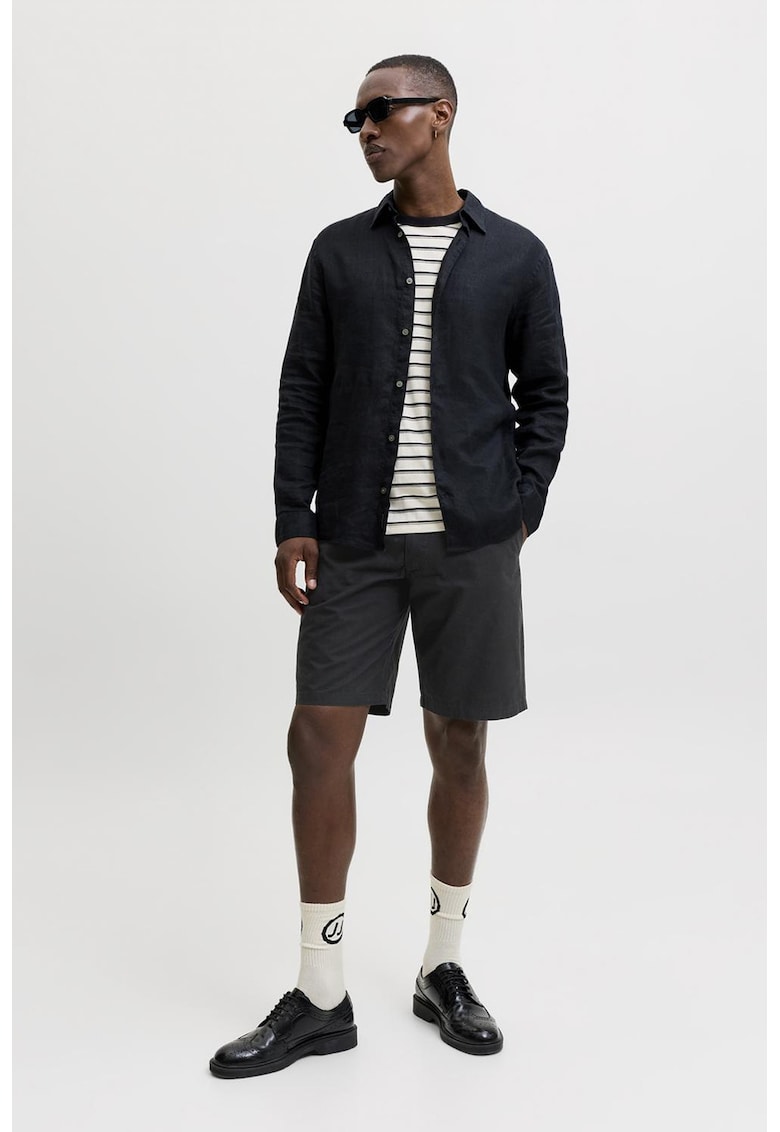 Bermude chino din bumbac Karl - Negru