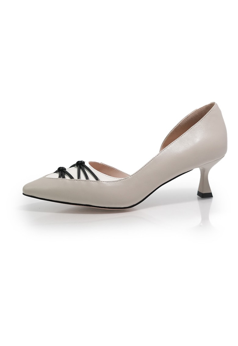 Pantofi Eleganti 2603139 din piele naturala - Gri