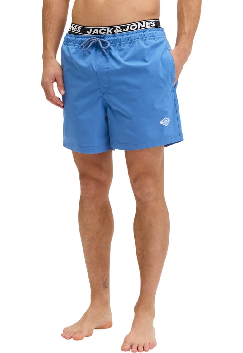 Short JACK &JONES Maui Surf Double Swim 61372 - Albastru