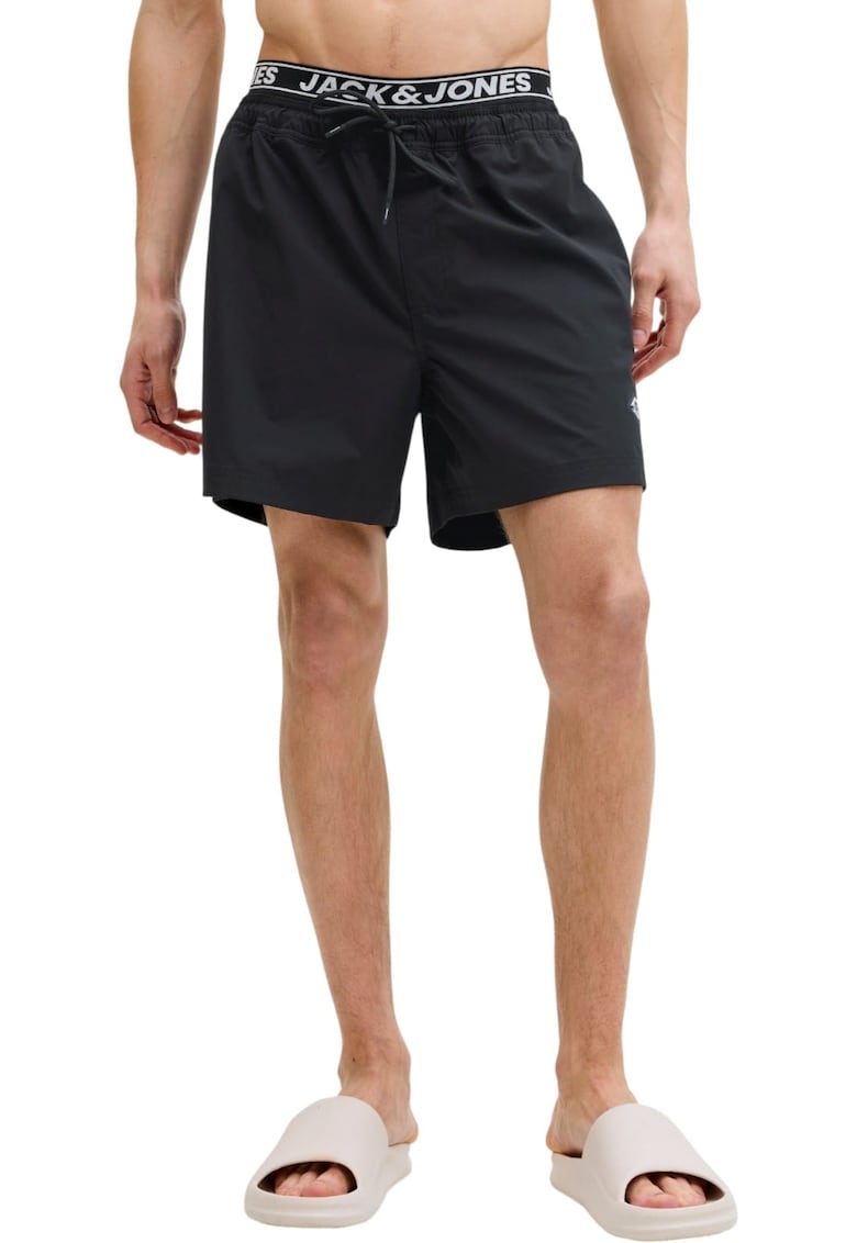Short JACK &JONES Maui Surf Double Swim 61362 - Negru