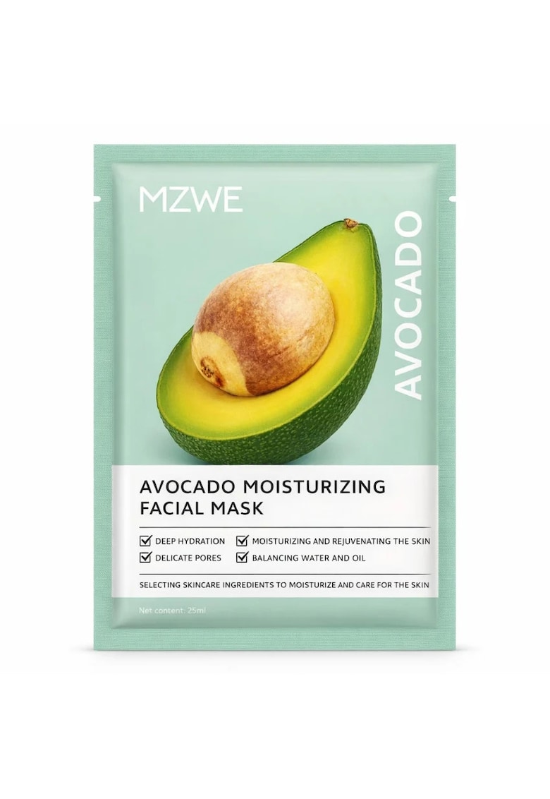 Masca de fata hidratanta cu avocado tip servetel (sheet mask) - 25 ml