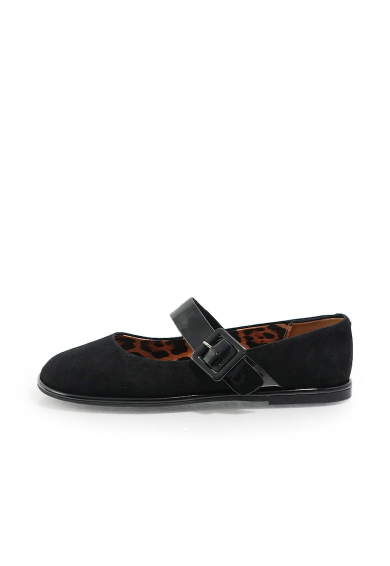Pantofi 2501012 din piele naturala - Negru