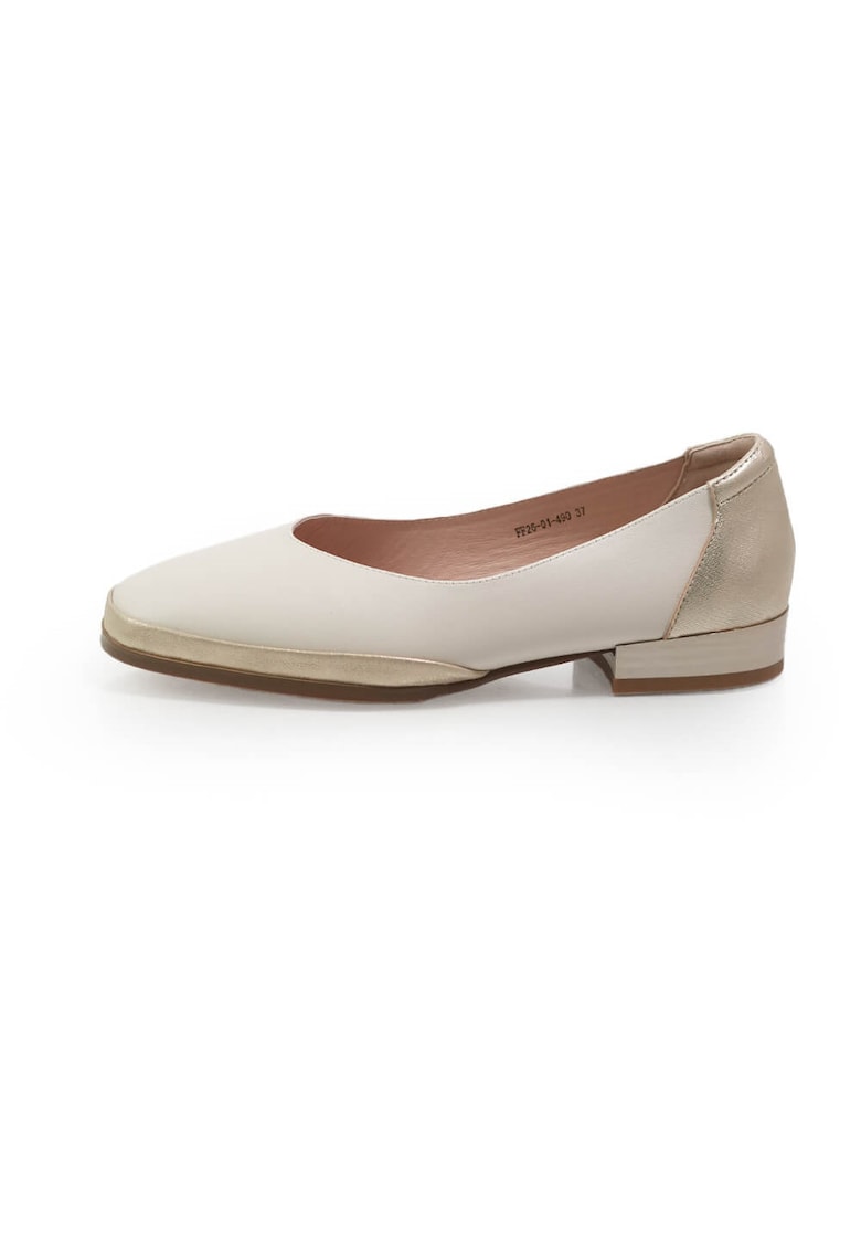 Pantofi 2601490 din piele naturala - Bej
