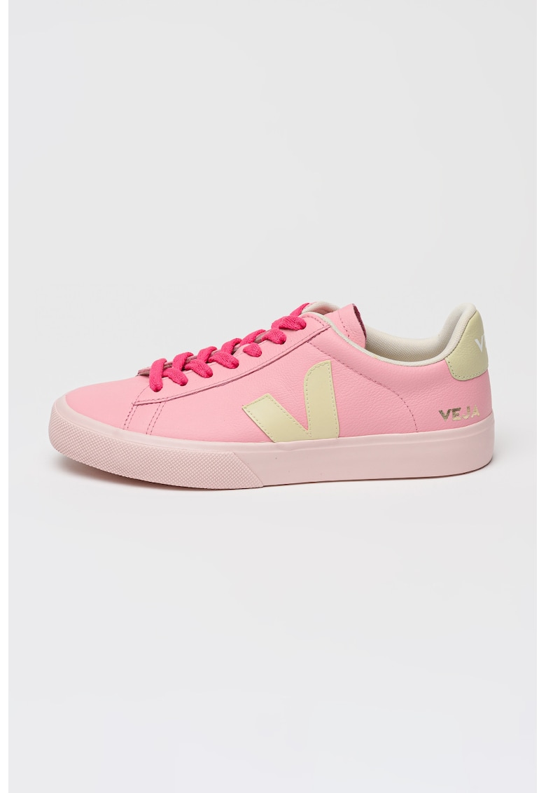 Pantofi sport low-cut de piele - Roz