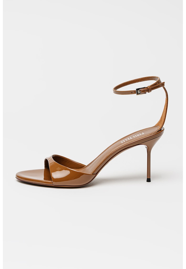 LSandale de piele cu toc stiletto idia - Maro