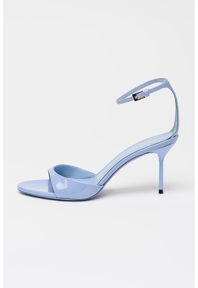 LSandale de piele cu toc stiletto idia - Albastru deschis