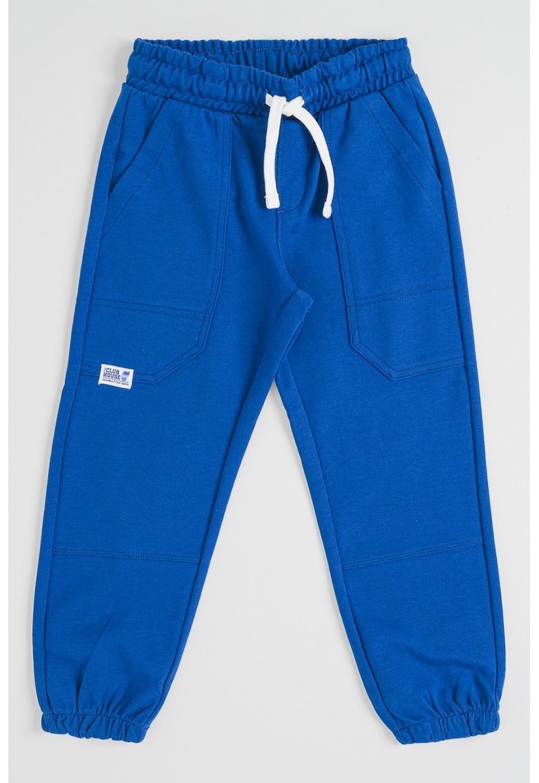Pantaloni de trening cu snur si buzunar pe spate - Albastru royal