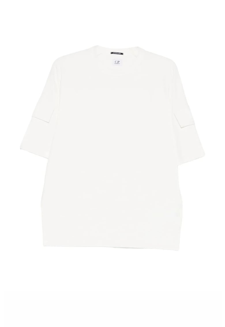 C.P Company sleeve-pocket White T-shirt - Alb