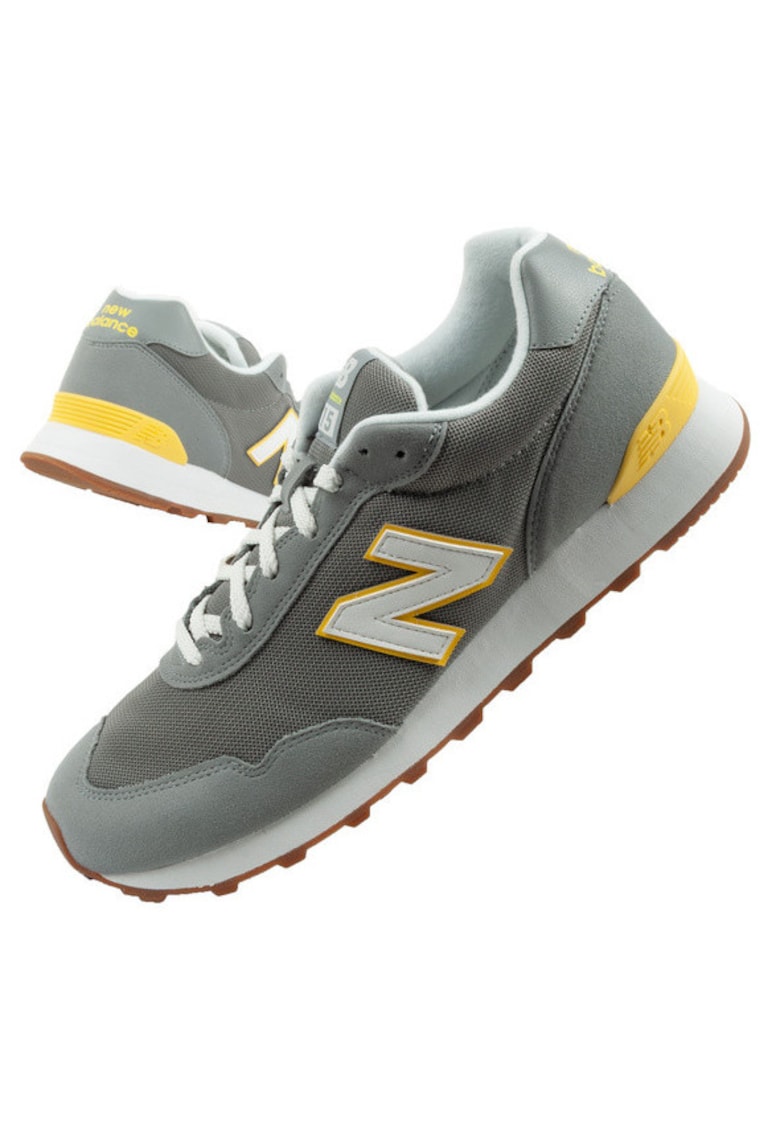 Pantofi sport 515 pentru barbati - la moda - confortabili - gri - galbeni - Gri
