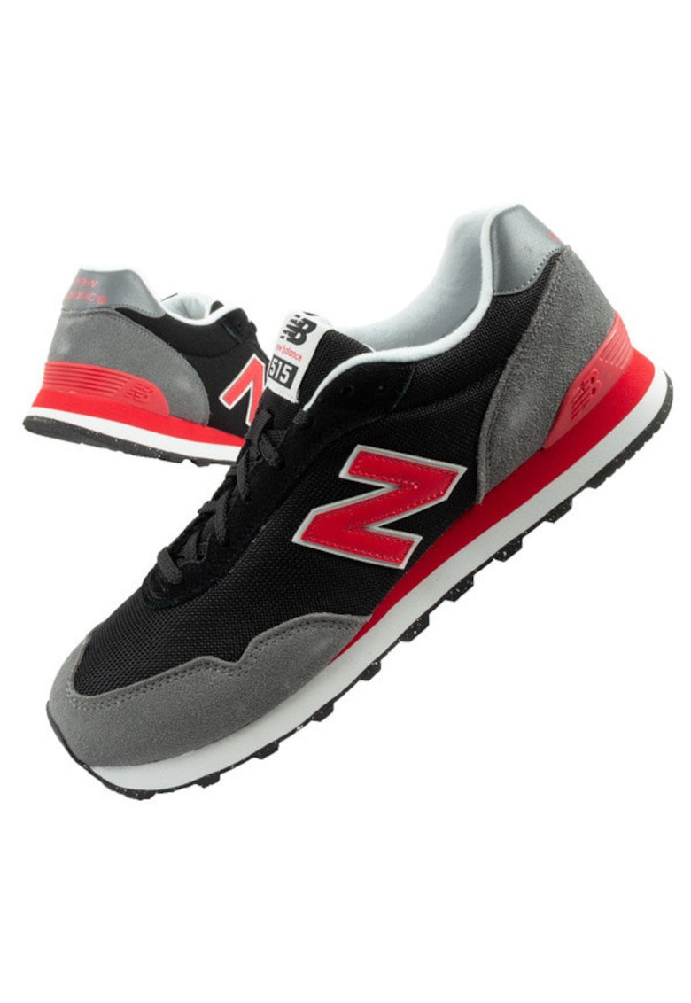 Pantofi sport 515 pentru barbati - la moda - confortabili - negri - rosii - Negru