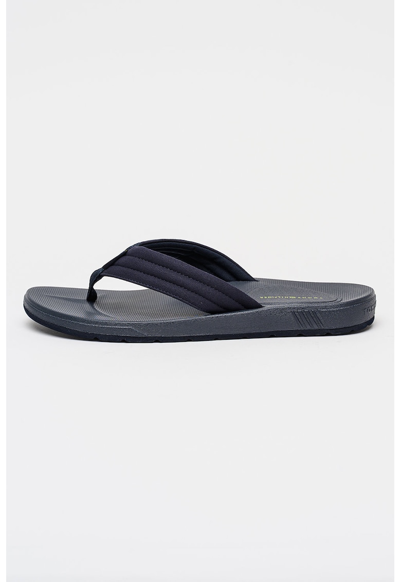Papuci flip-flop cu logo - Bleumarin