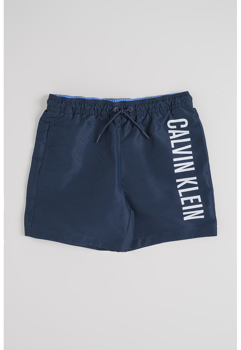 Pantaloni scurti de baie cu interior de plasa - Bleumarin