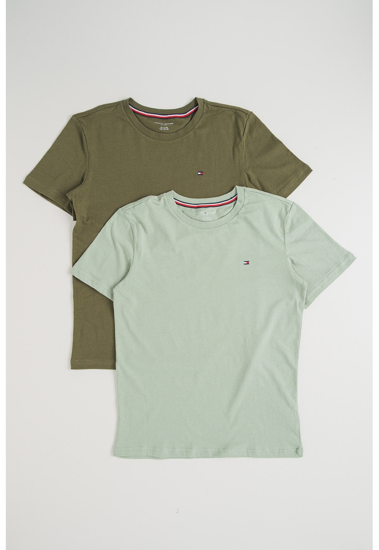Set de tricouri regular fit - 2 piese - Verde pal/Verde masliniu