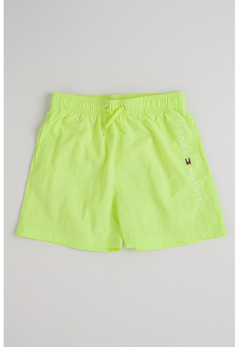 Pantaloni scurti de baie cu snur - Verde lime