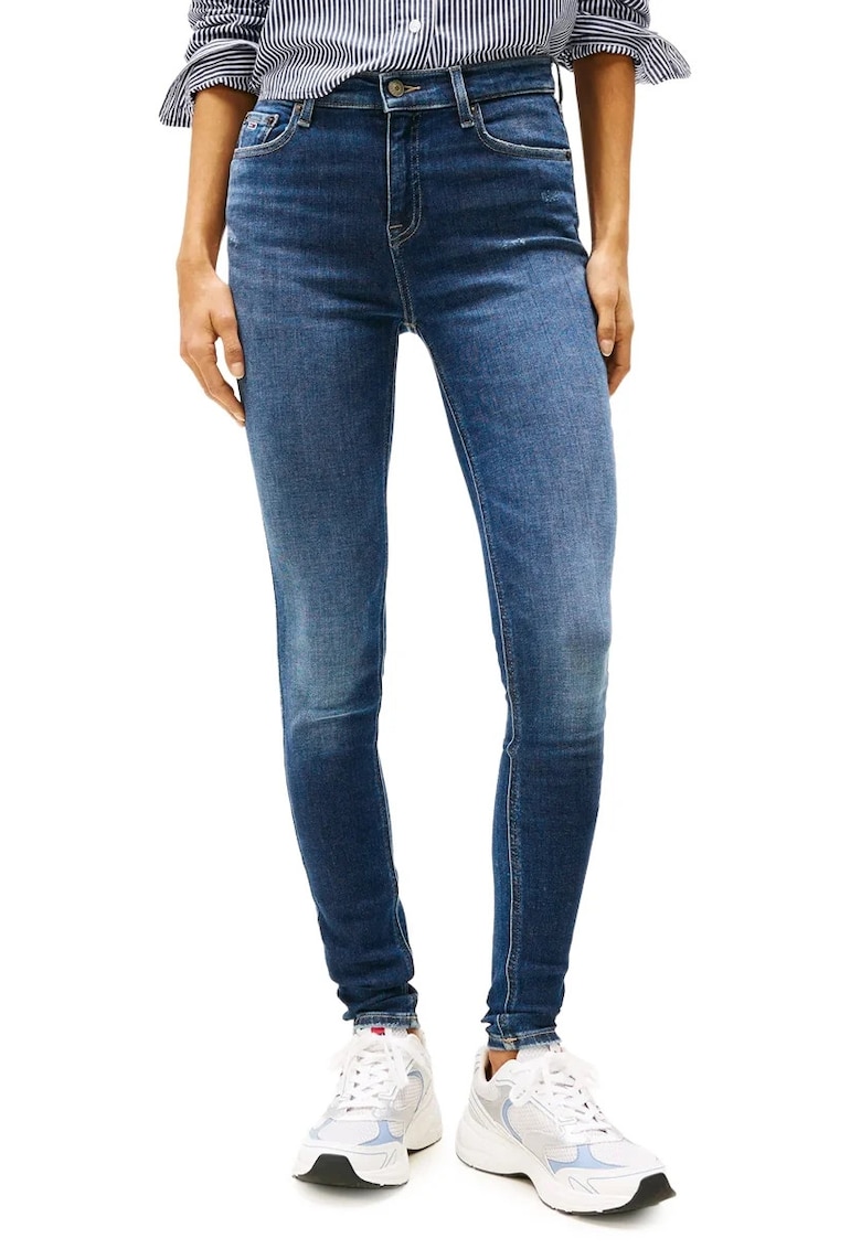 Blugi dama skinny DW0DW19549 - Albastru