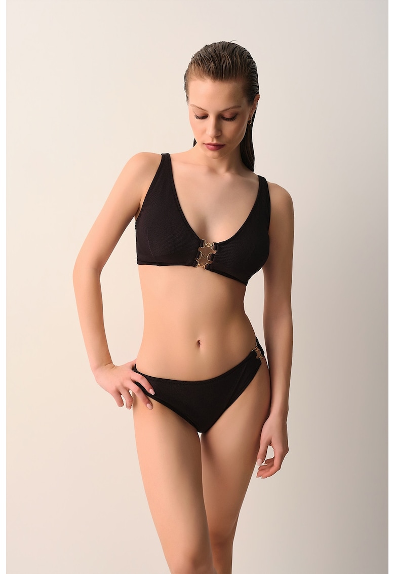 Slip texturat Karen - Negru