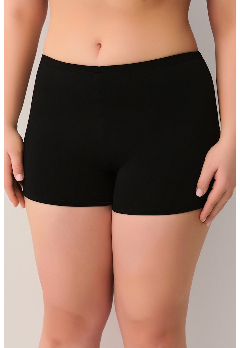 Boxeri de baie cu talie elastica - Negru