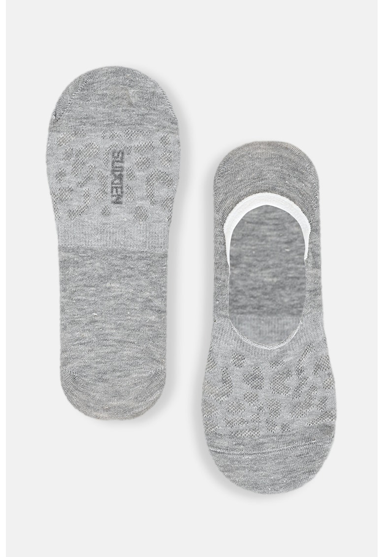 Sosete foarte scurte cu animal print - Gri deschis