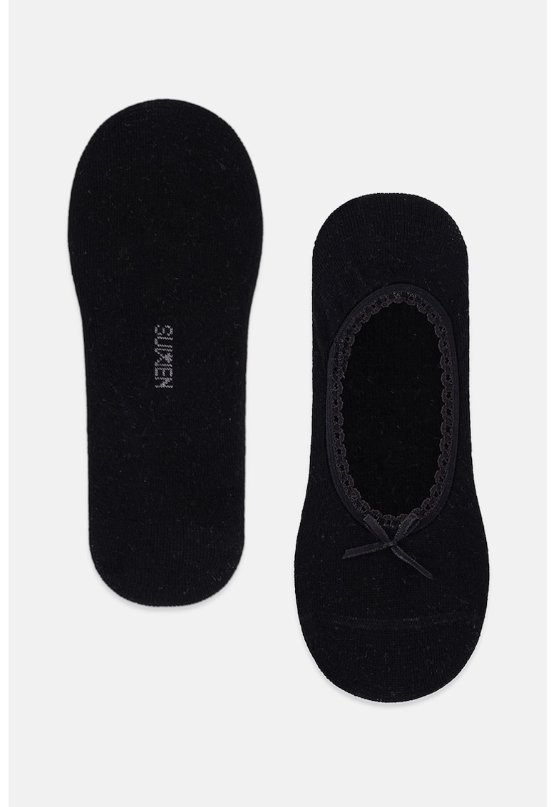 Sosete foarte scurte cu funda - Negru