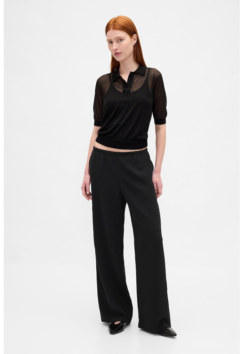 Pantaloni cu croiala ampla - Negru