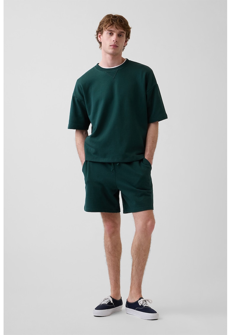 Pantaloni-bermude de trening cu snur unisex