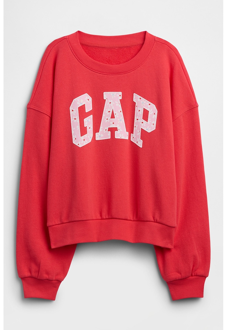 Bluza de trening cu imprimeu logo - Coral