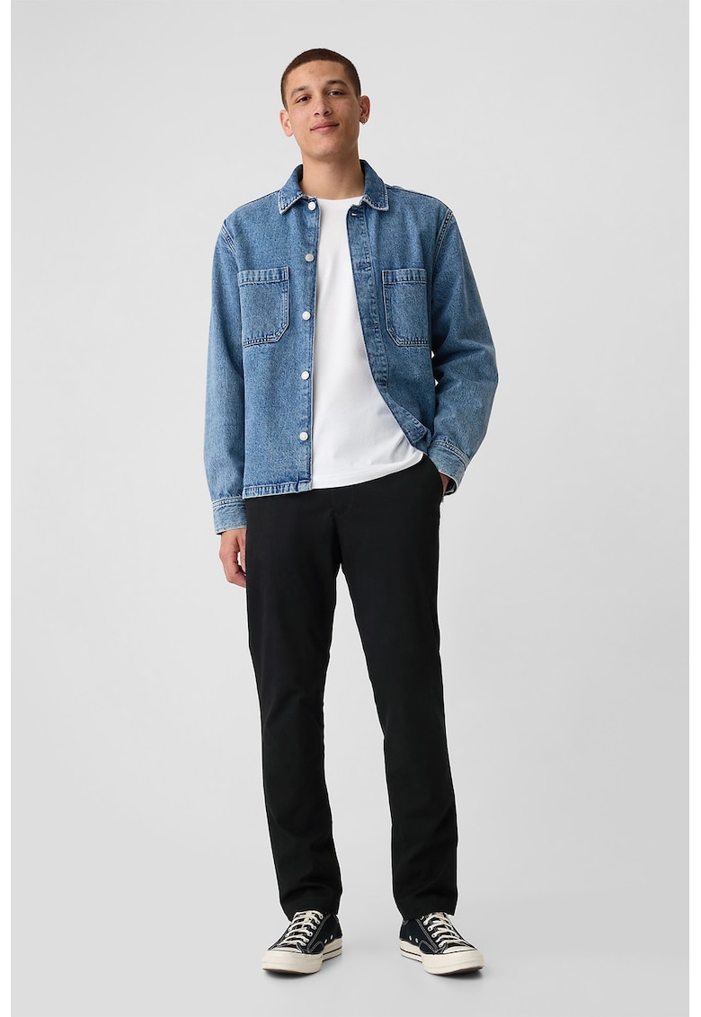 Pantaloni chino slim fit - Negru stins