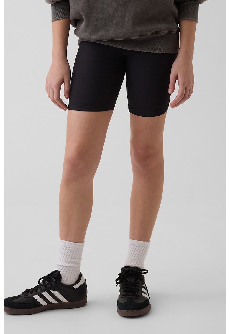 Pantaloni scurti cu talie elastica - Negru