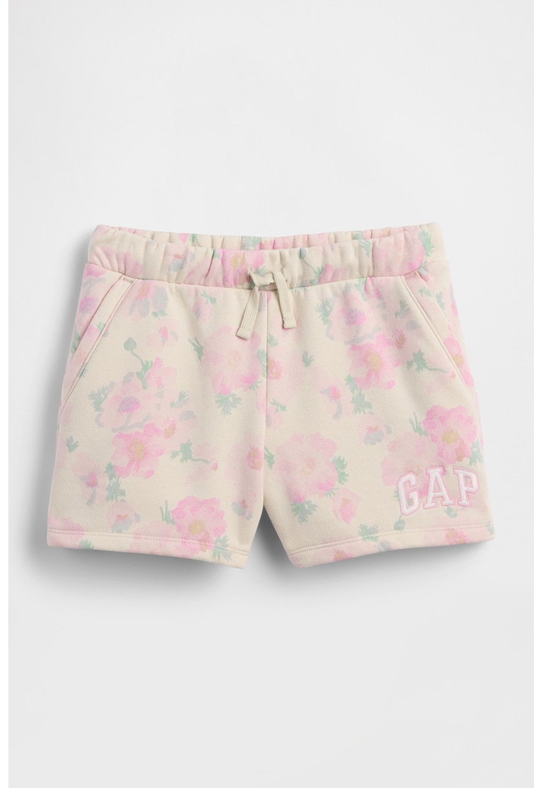 Pantaloni scurti cu model floral - Roz/Bej deschis