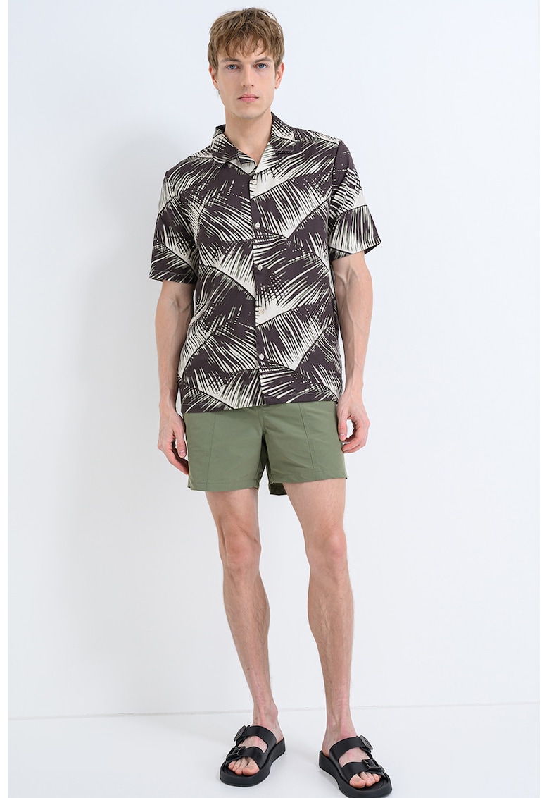 Pantaloni scurti de baie cu talie ajustabila - Kaki deschis