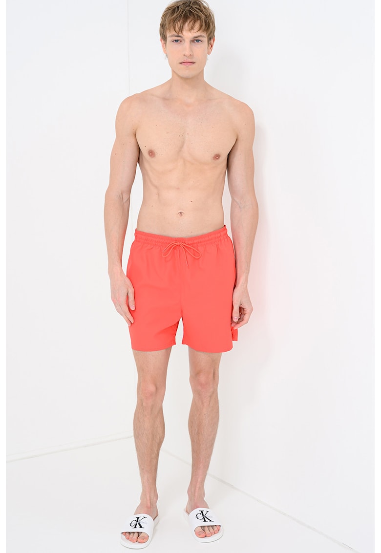 Pantaloni scurti de baie cu logo - Coral