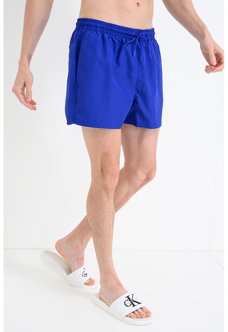 Pantaloni scurti de baie cu snur - Albastru indigo