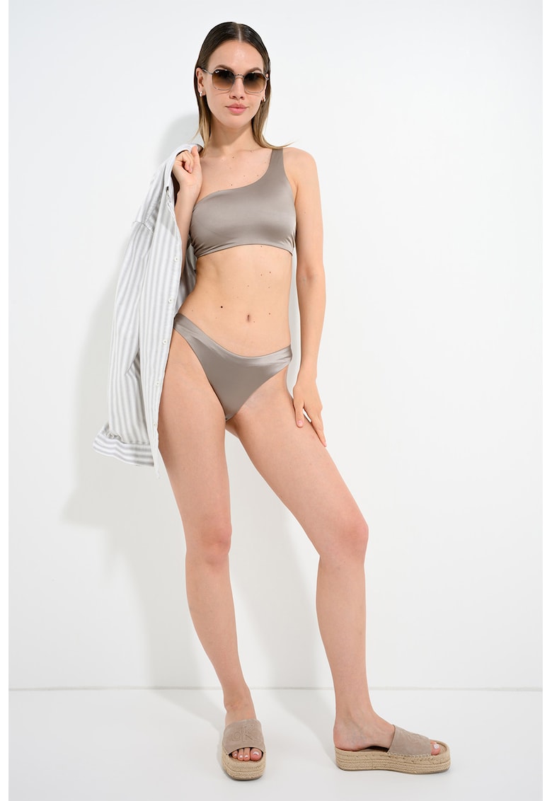 Slip cu model uni - Maro taupe